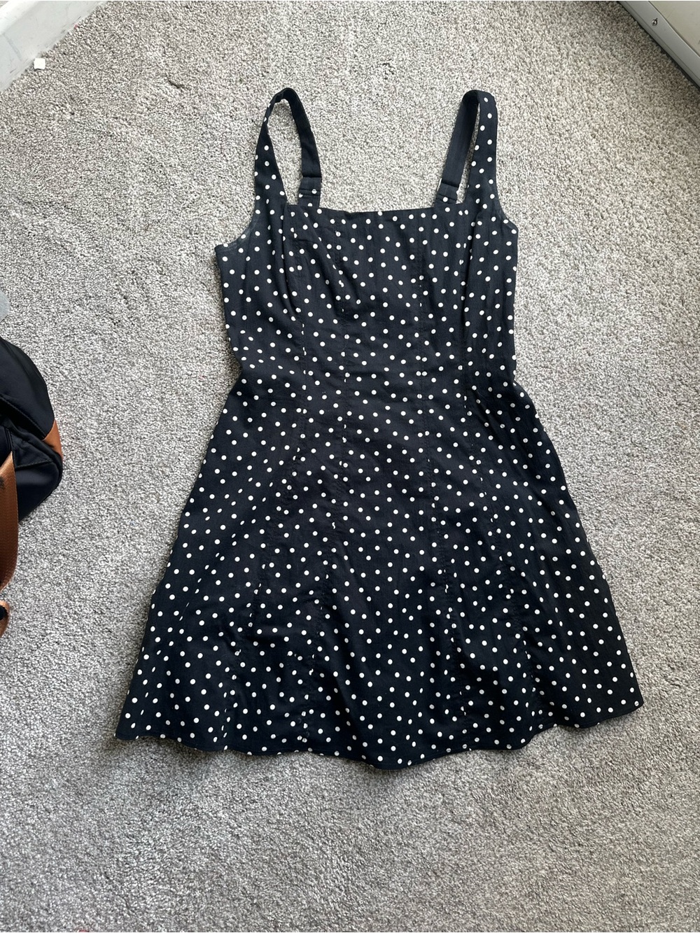 Abercrombie & Fitch Black Polka Dot Mini Dress